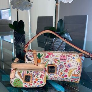 Dooney & Bourke Whimsey Mini Barrel Bag & Zipper Pouch